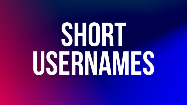 200+ Cool Short Usernames Collection -NamesBuddy