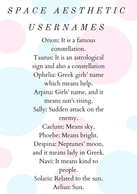Girl usernames