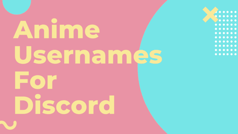 235 Cool Anime Usernames for Discord – NamesBuddy