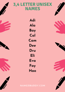 3 And 4 Letter Unisex Names For Your Little One