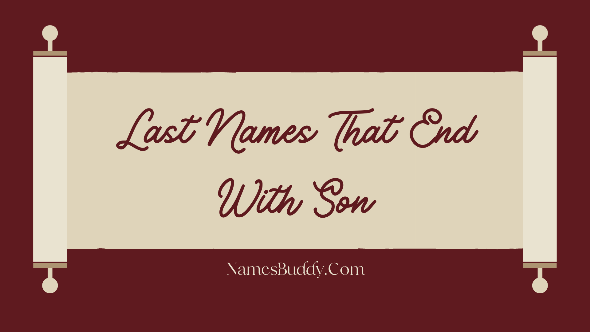 48 Last Names That End With Son – NamesBuddy