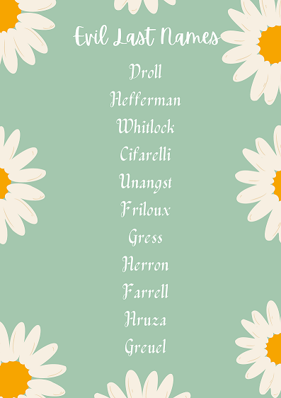 90 Evil Last Names With Meanings NamesBuddy