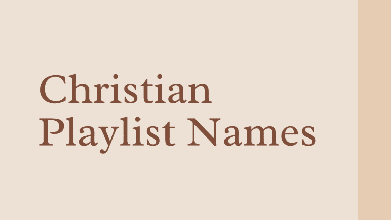 Christian Playlist Names