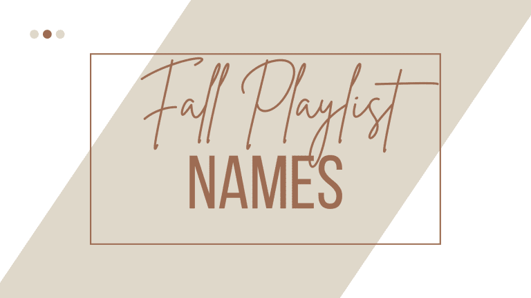 fall playlist names