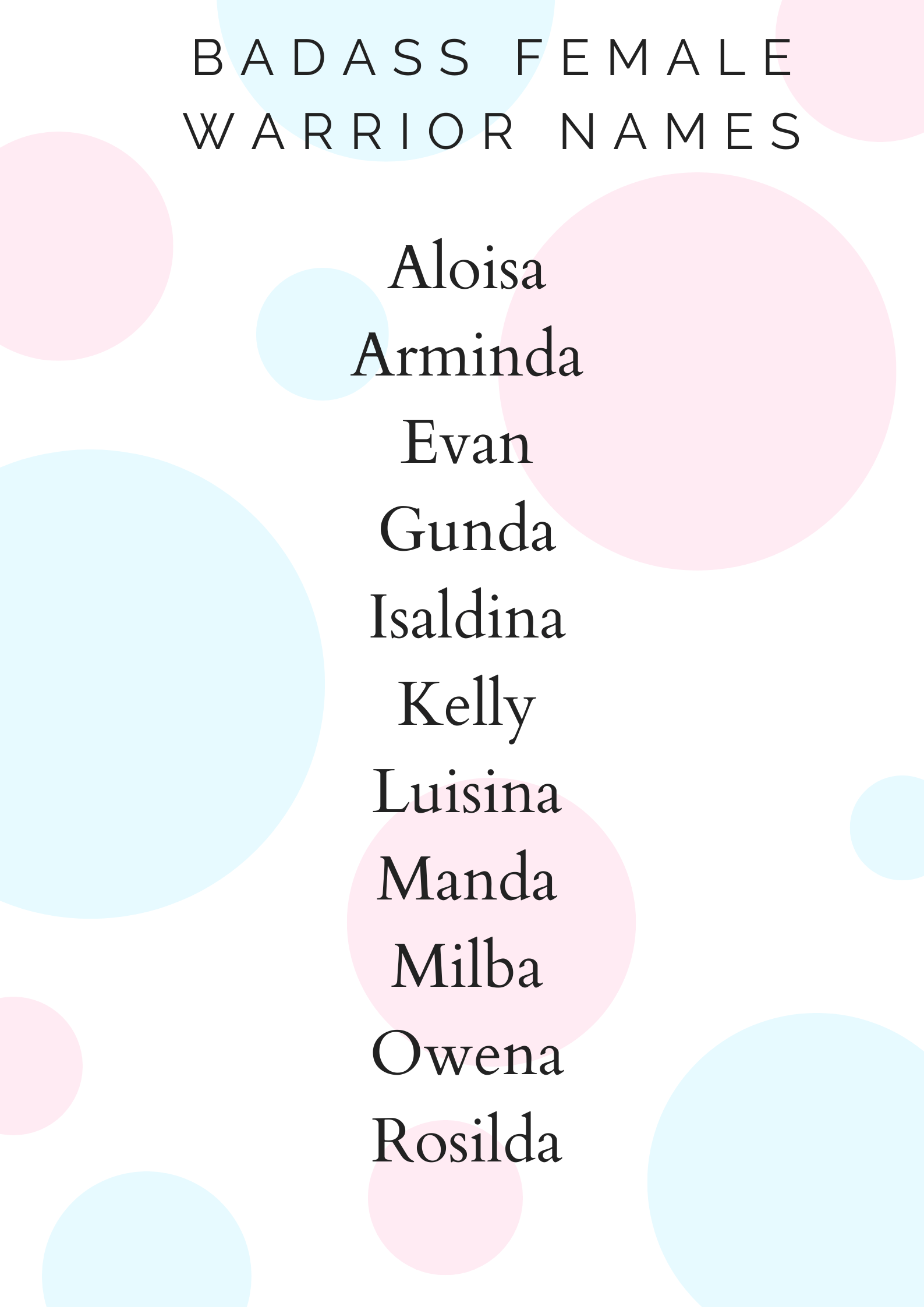 92 Badass Female Warrior Names