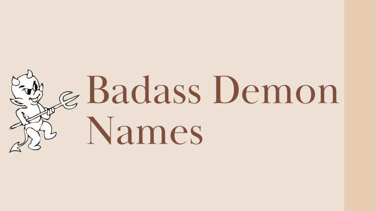 Badass Demon Names