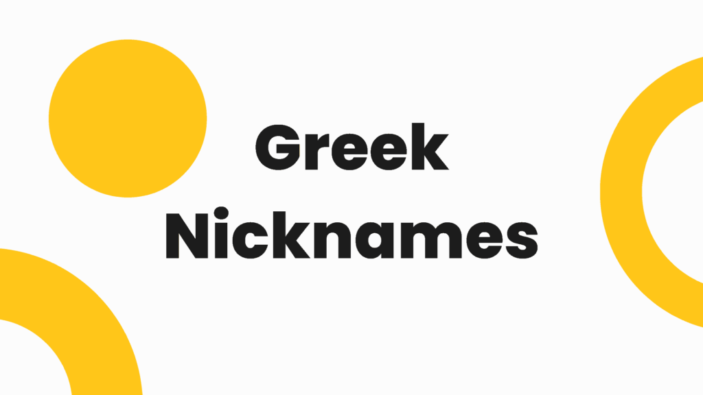 Greek nicknames
