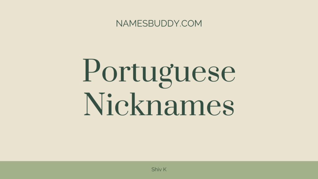 Portuguese nicknames