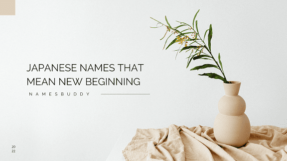 Japanese Names That Mean New Beginning