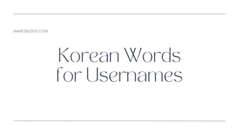 180+ Cute Korean Words For Usernames (+Cool, Aesthetic)