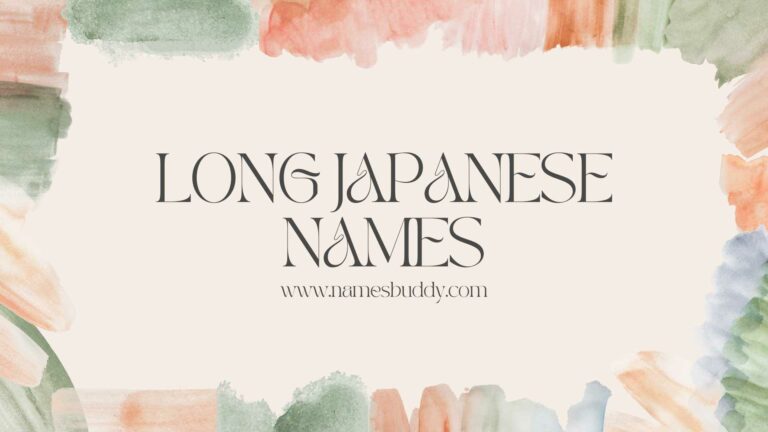 70 Cool Long Japanese Names
