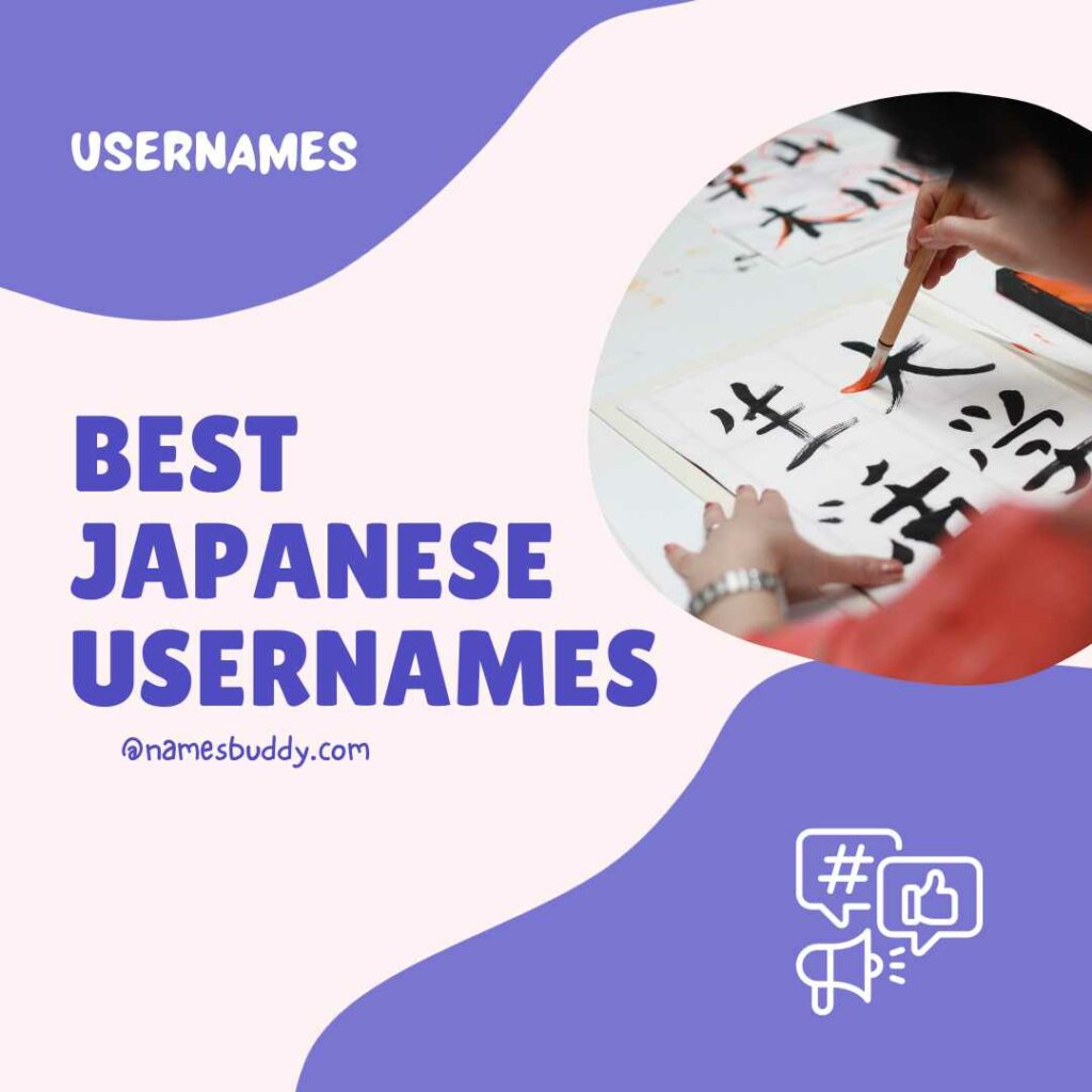 Japanese usernames