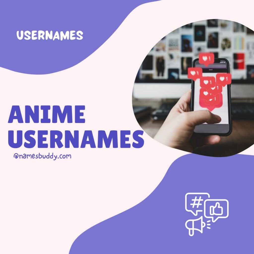 Anime usernames