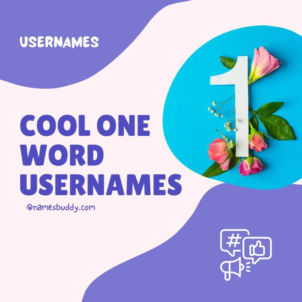 one word usernames