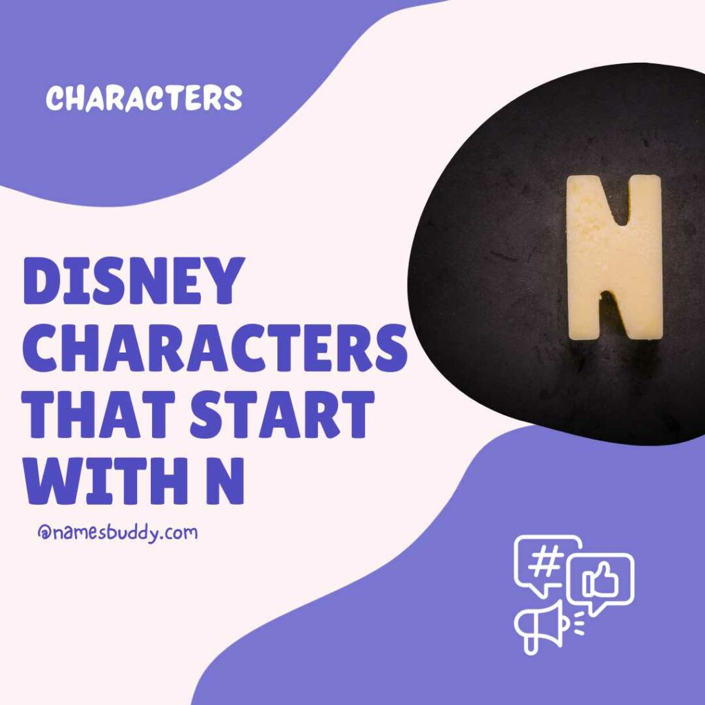 Disney characters that start with n