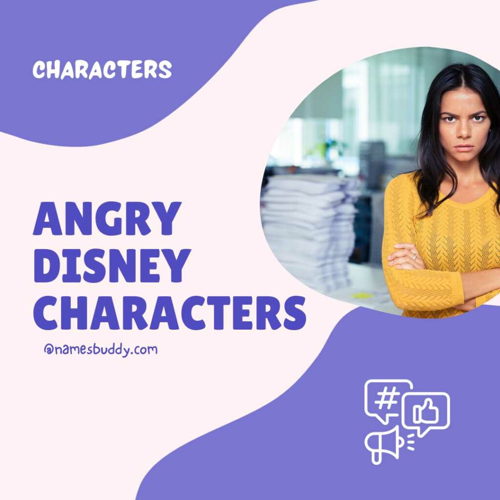 angry Disney characters