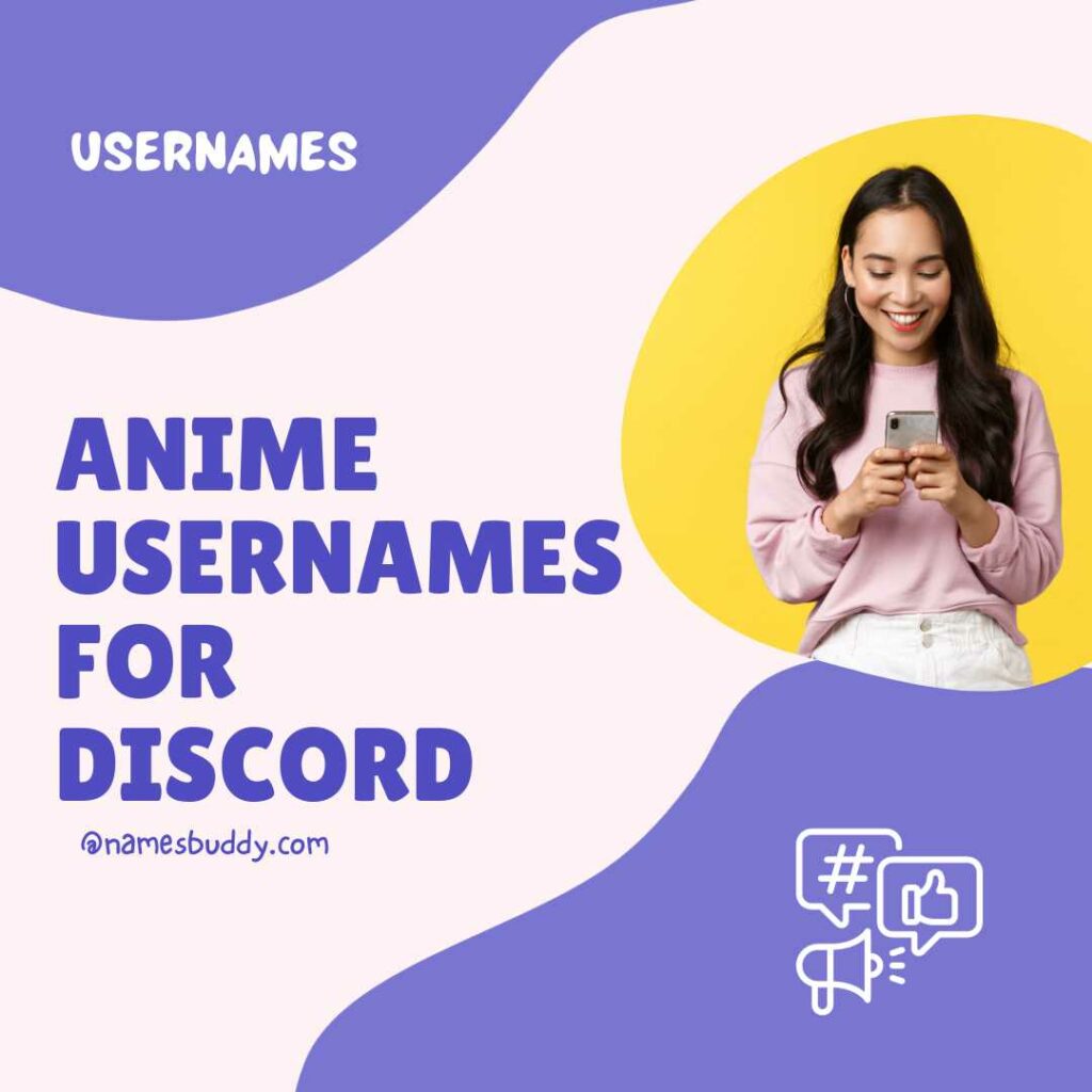 anime usernames for Discord