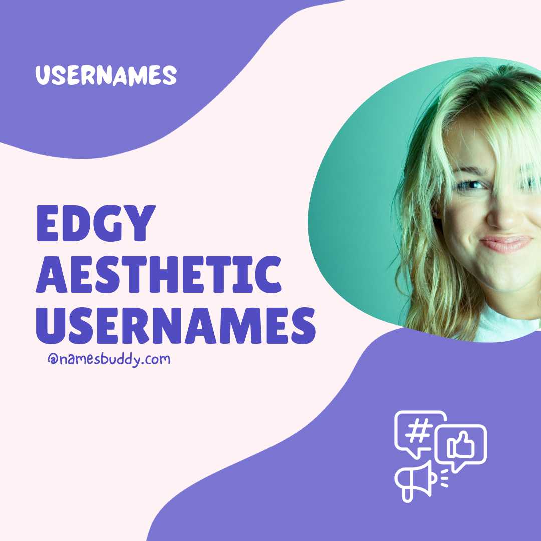 700 Edgy Aesthetic Usernames List NamesBuddy