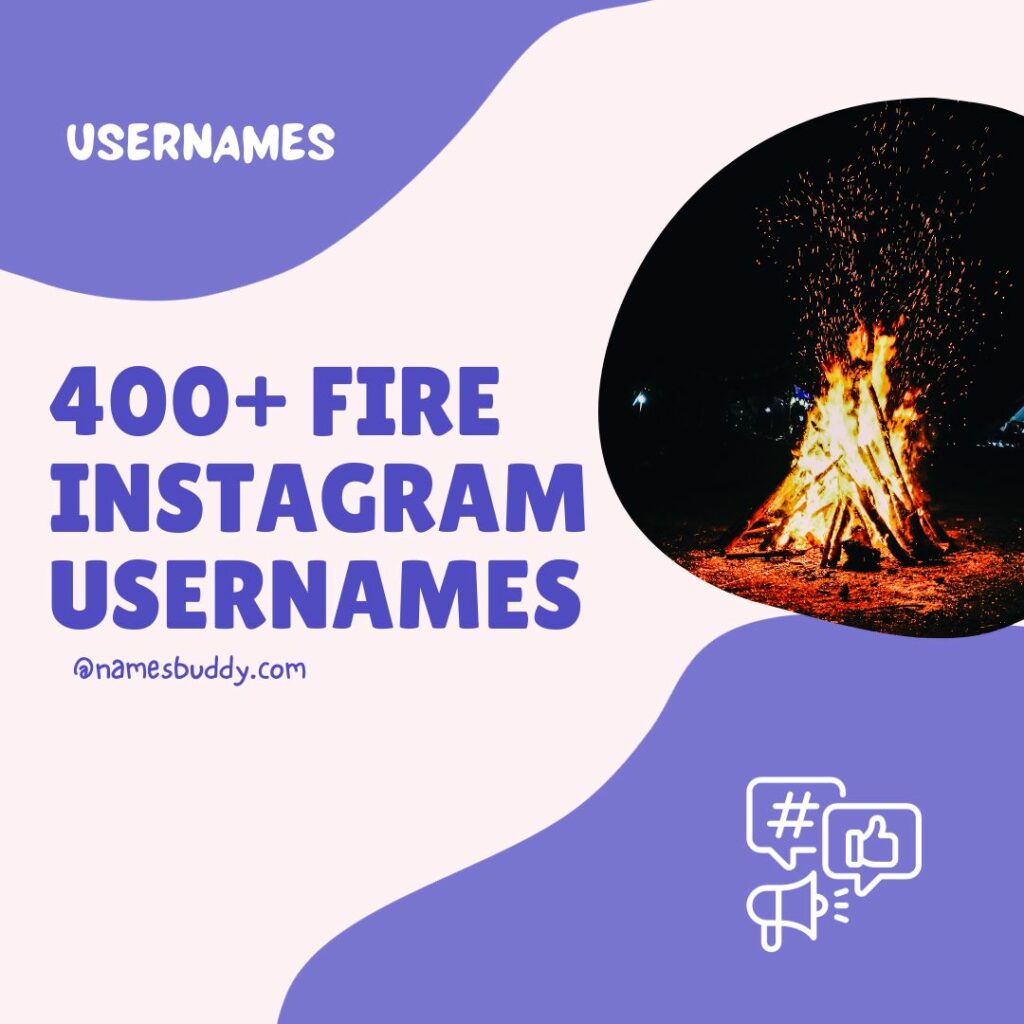 fire Instagram names