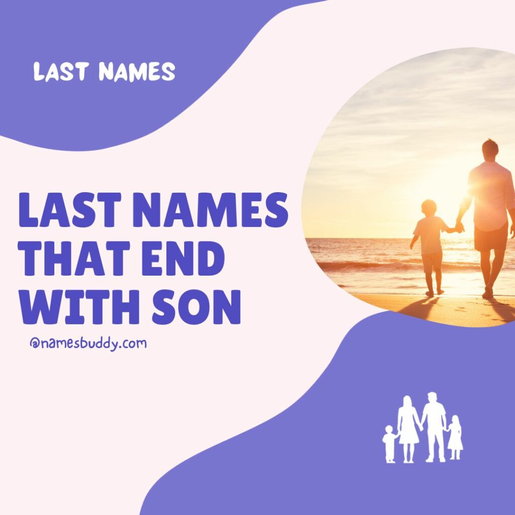 last names that end with son
