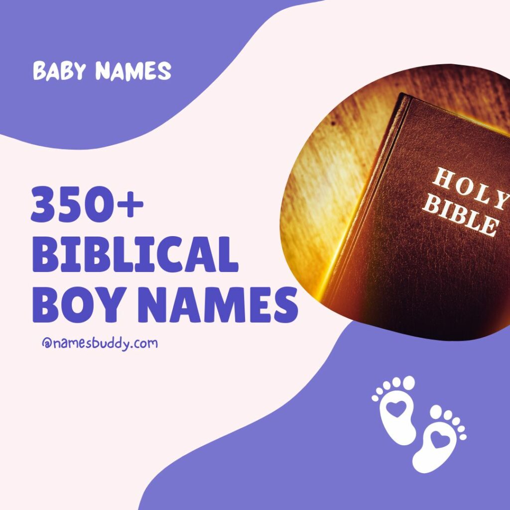 Biblical boy names