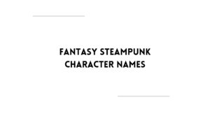 100 Male Fantasy Character Names