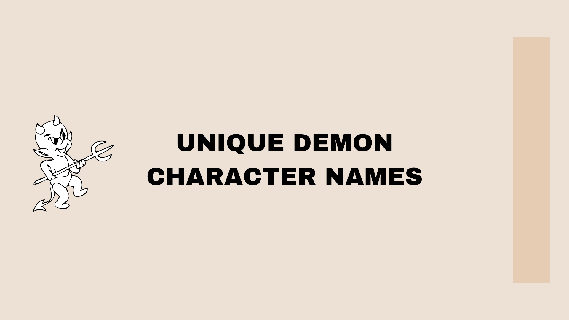 100 Unique Demon Character Names