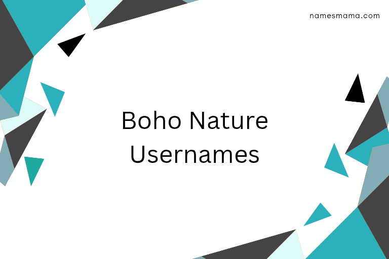 100 Boho Nature Usernames
