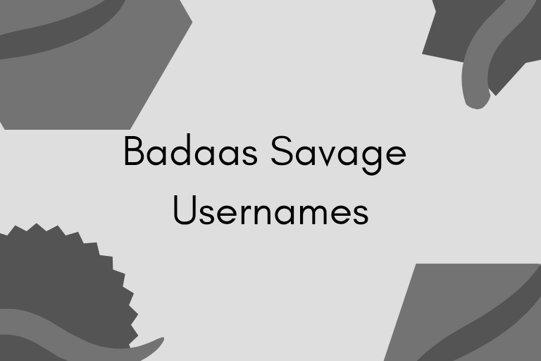 100 Badass Savage Usernames