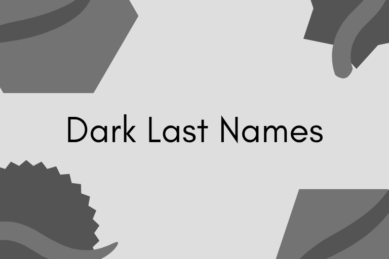 100 Dark Last Names
