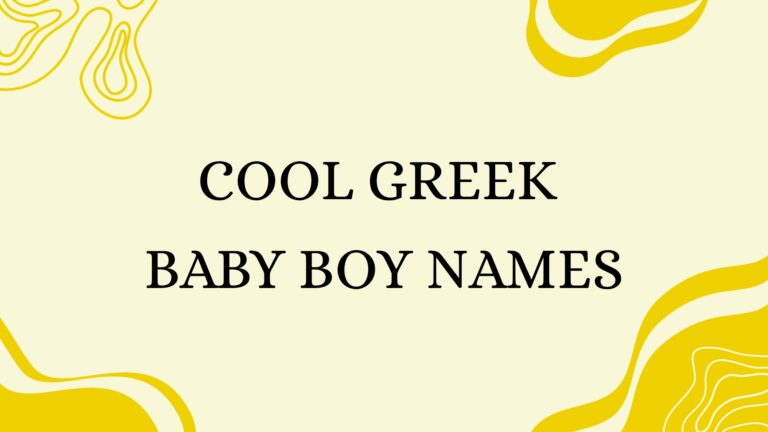 100 Cool Greek Baby Boy Names