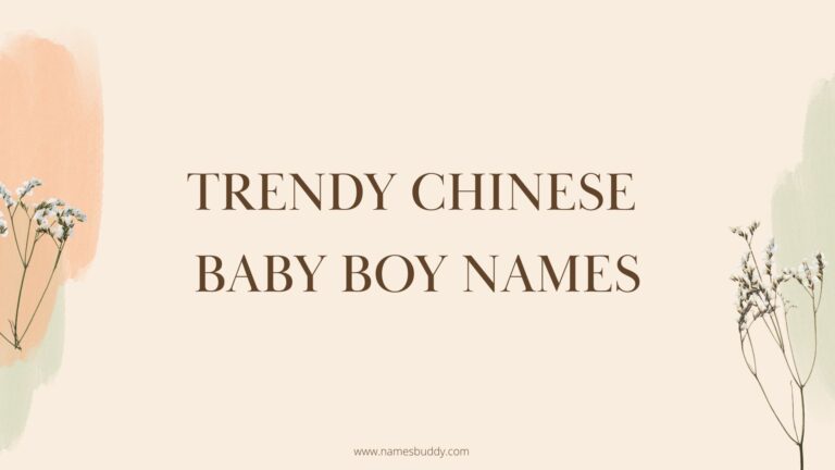 100 Trendy Chinese Baby Boy Names