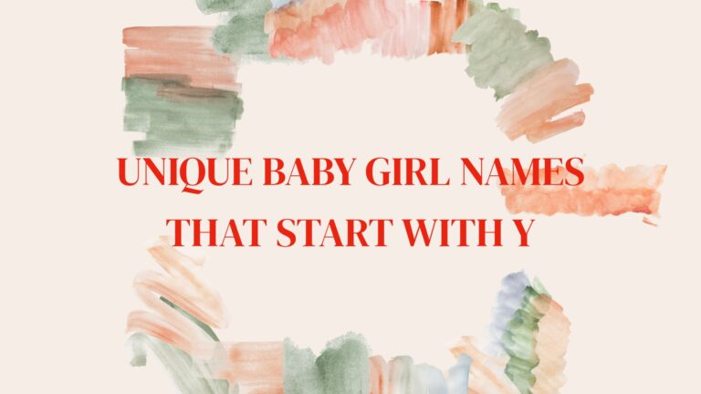 100 Unique Baby Girl Names That Start With Y