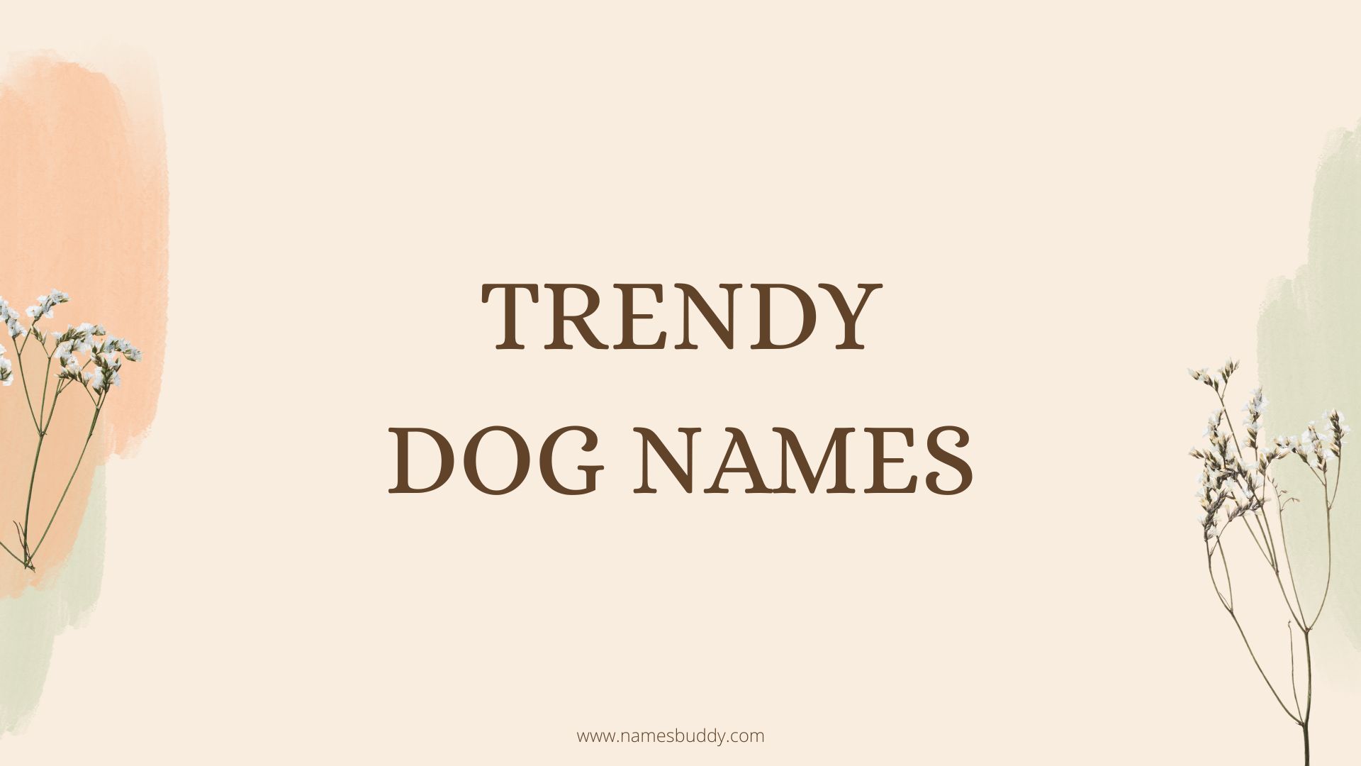 100 Trendy Dog Names