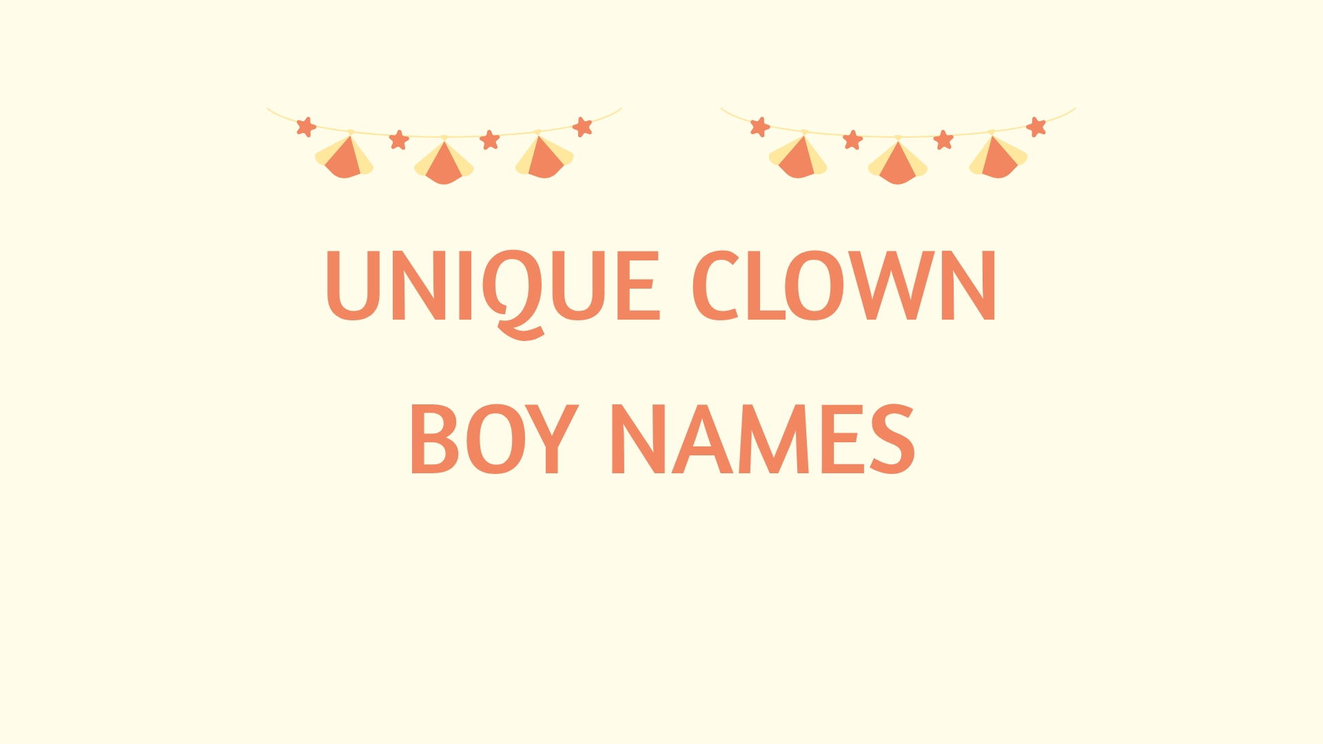 100 Unique Clown Boy Names