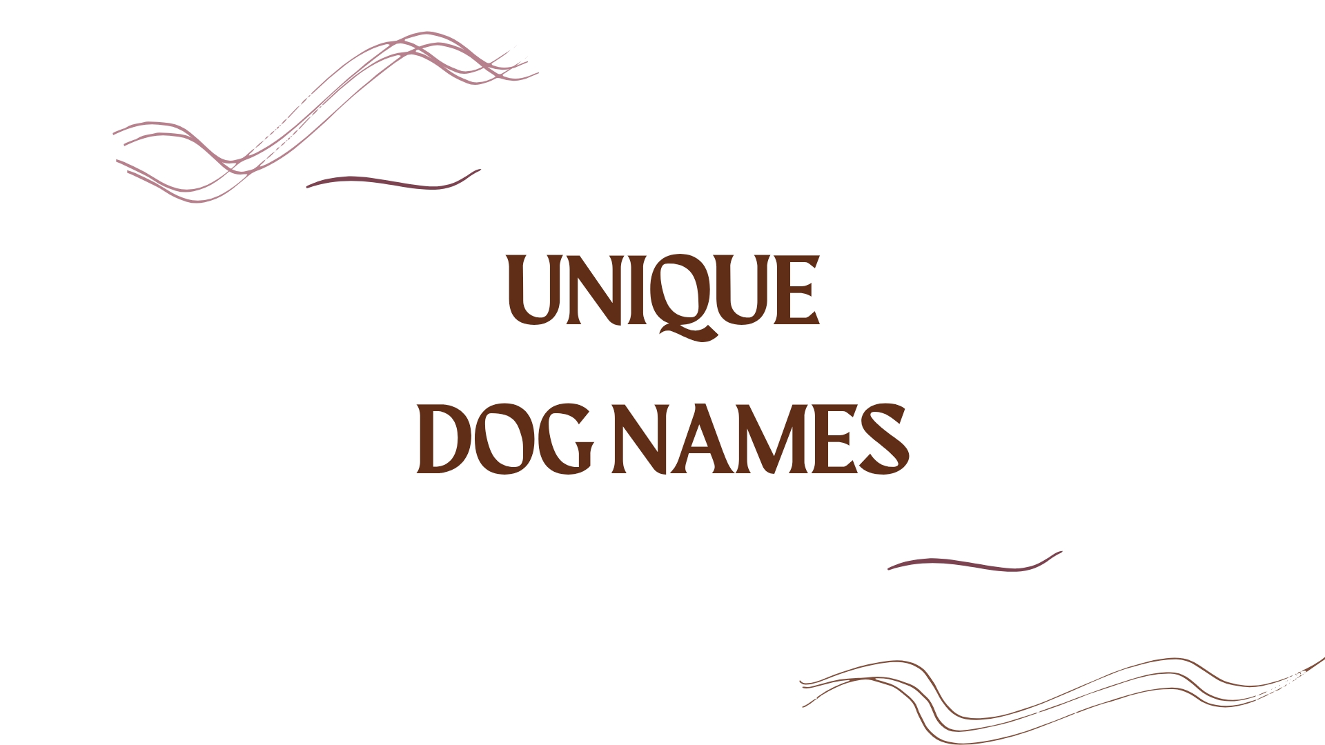 100 Unique Dog Names