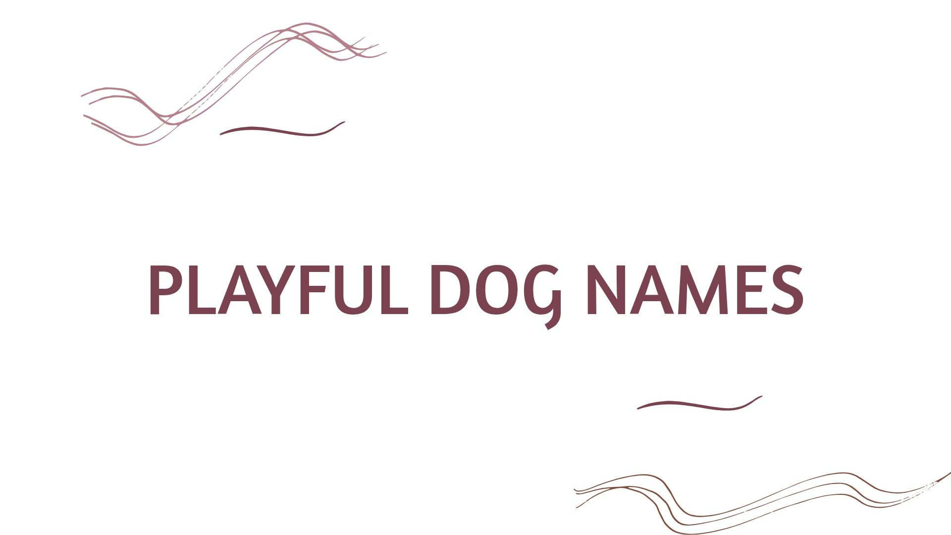 100 Playful Dog Names