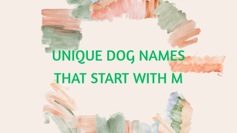 100 Unique Dog Names That Start With M